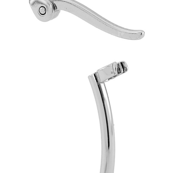 Tory Burch Eleanor Hoop Silver Statement Earrings (Brand New with Dust Bag) - Picture 12 of 13